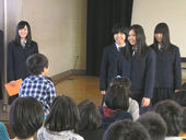 11月の大田小学校との交流の様子写真1